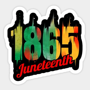 Freedom Day Logo 1865 Logo Juneteenth Sticker